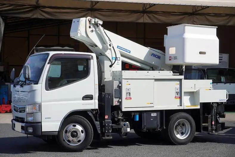三菱 キャンター 小型 高所・建柱車 高所作業車 電工仕様 の中古トラック【車両No.160721】