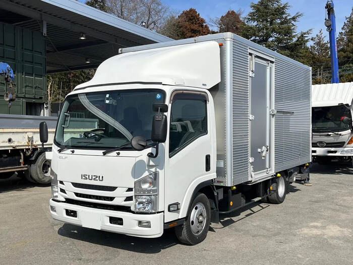 いすゞ エルフ 小型 アルミバン ワイドロング TRG-NPR85AN