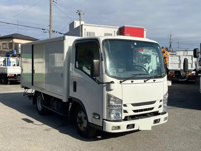 いすゞ エルフ 小型 アルミバン ボトルカー サイドドアの中古トラック画像2