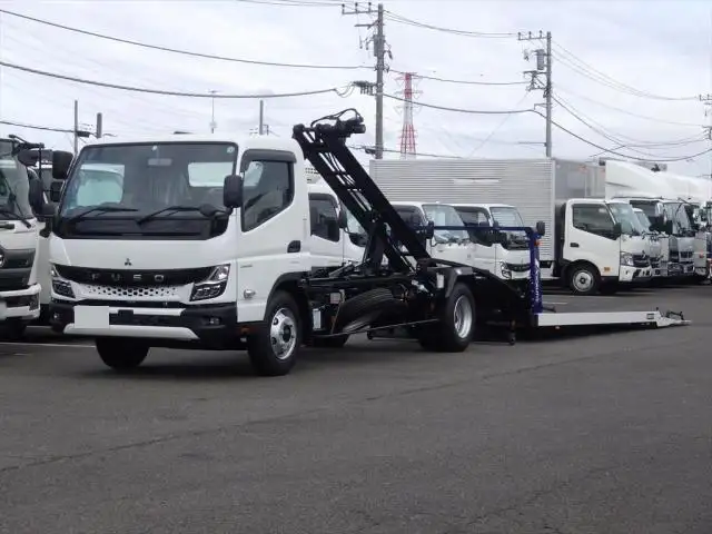 三菱 キャンター 小型 車両重機運搬 ラジコン ウインチの中古トラック画像10