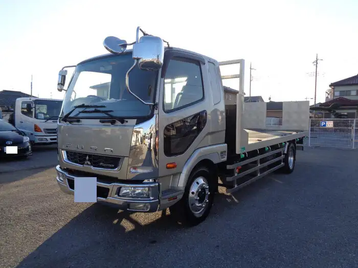 三菱 ファイター 中型/増トン 車両重機運搬 ウインチ ベッドの中古トラック画像1