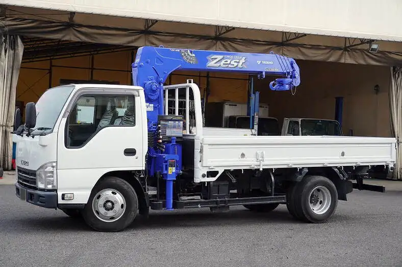 いすゞ エルフ 小型 クレーン付 4段 ラジコン の中古トラック【車両No.161077】