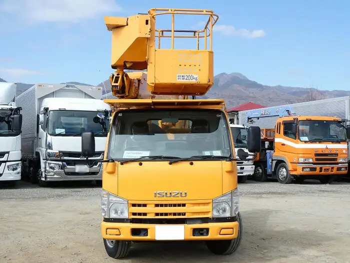 いすゞ エルフ 小型 高所・建柱車 高所作業車 BDG-NKR85Nの中古トラック画像2