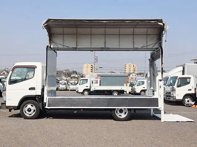 三菱 キャンター 小型 ウイング 幌ウイング パワーゲートの中古トラック画像9