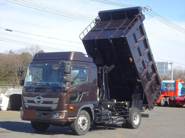 日野 レンジャー 中型/増トン ダンプ 土砂禁 天蓋付き｜画像1