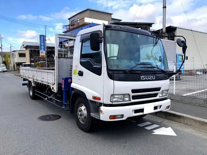 いすゞ フォワード 中型/増トン 車両重機運搬 4段クレーン ラジコンの中古トラック画像2