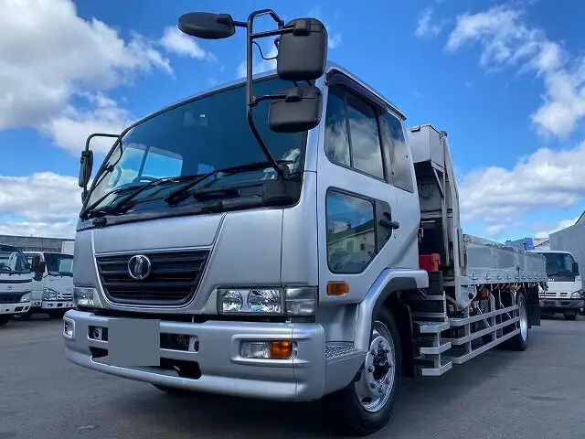 日産UD コンドル 中型/増トン クレーン付 床鉄板 アルミブロックの中古トラック画像1