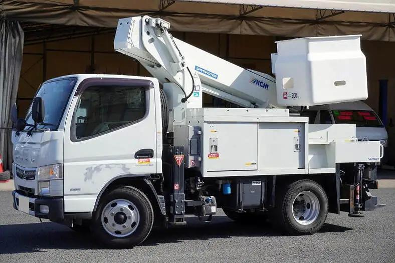 三菱 キャンター 小型 高所・建柱車 高所作業車 電工仕様 の中古トラック【車両No.161441】