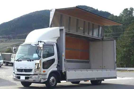 三菱 ファイター 中型/増トン ウイング SKG-FK71F H23の中古トラック画像1