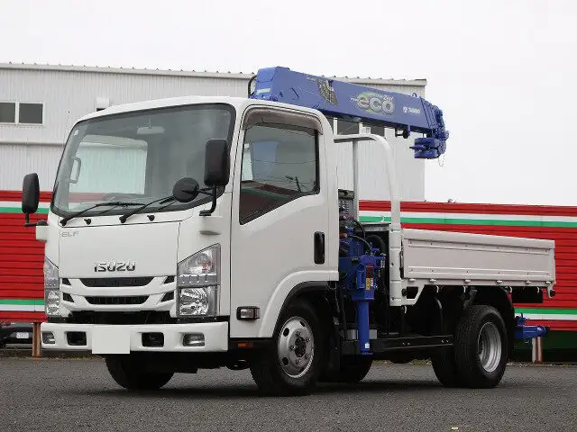 いすゞ エルフ 小型 クレーン付 4段 ラジコンの中古トラック画像1
