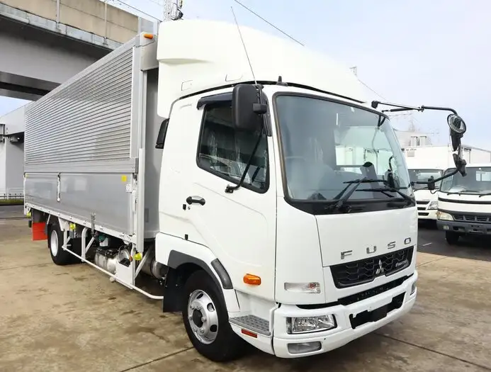 三菱 ファイター 中型/増トン ウイング ベッド 2KG-FK62Fの中古トラック画像2