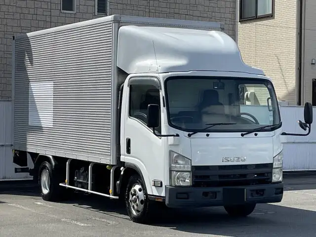 いすゞ エルフ 小型 アルミバン パワーゲート サイドドアの中古トラック画像2