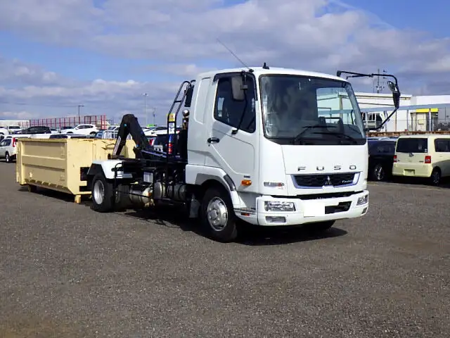 三菱 ファイター 中型/増トン アームロール コンテナ付き ツインホイストの中古トラック画像2