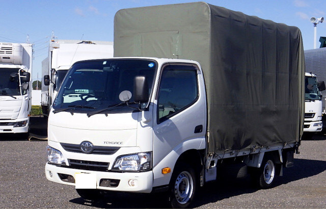 トヨタ トヨエース 小型 平ボディ 幌 床鉄板｜画像1