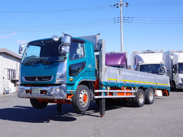 三菱 ファイター 中型/増トン 車両重機運搬 セルフローダー QDG-FQ62F