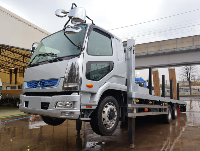 三菱 ファイター 中型/増トン 車両重機運搬 セルフローダー 2DG-FQ62F