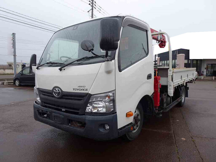 トヨタ トヨエース 小型 クレーン付 床鉄板 4段｜画像1