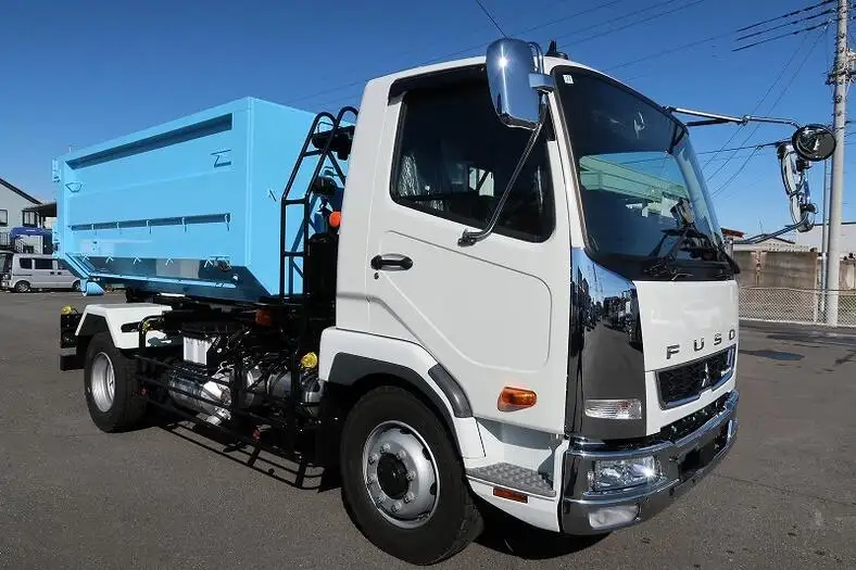 三菱 ファイター 中型/増トン アームロール コンテナ付き ツインホイストの中古トラック画像3