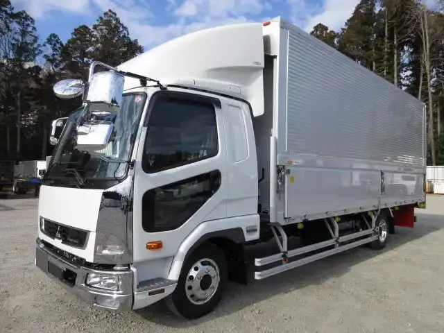 三菱 ファイター 中型/増トン ウイング エアサス ベッド｜画像1