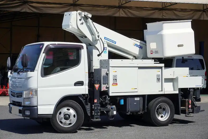 三菱 キャンター 小型 高所・建柱車 高所作業車 電工仕様 の中古トラック【車両No.162157】