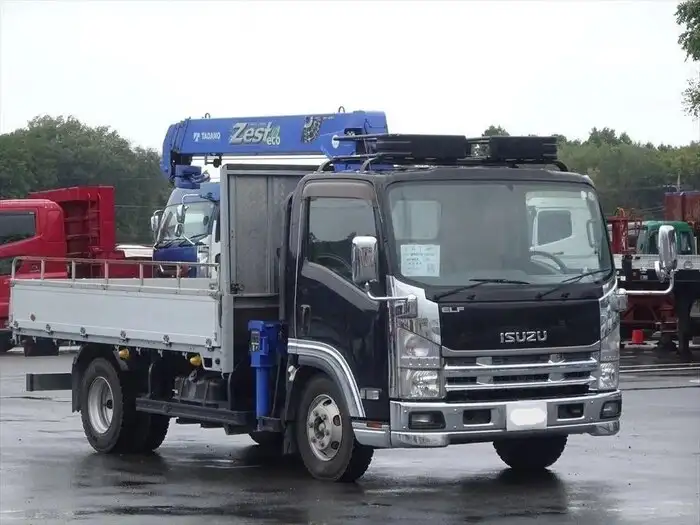 いすゞ エルフ 小型 クレーン付 アルミブロック 4段の中古トラック画像2