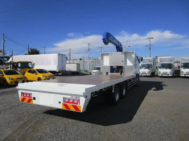 三菱 ファイター 中型/増トン 車両重機運搬 4段クレーン ウインチの中古トラック画像3