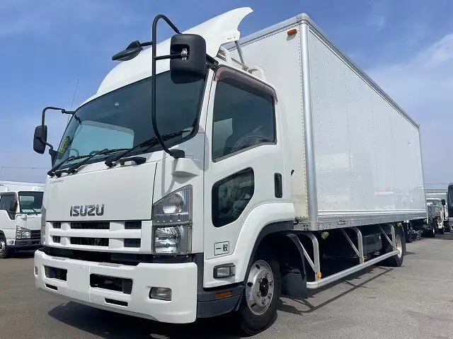 いすゞ フォワード 中型/増トン アルミバン パワーゲート TKG-FRR90S2の中古トラック画像1