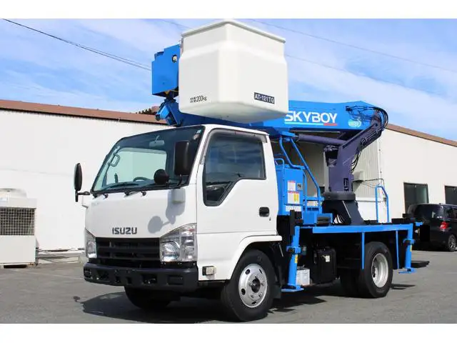 いすゞ エルフ 小型 高所・建柱車 高所作業車 電工仕様 の中古トラック【車両No.162363】