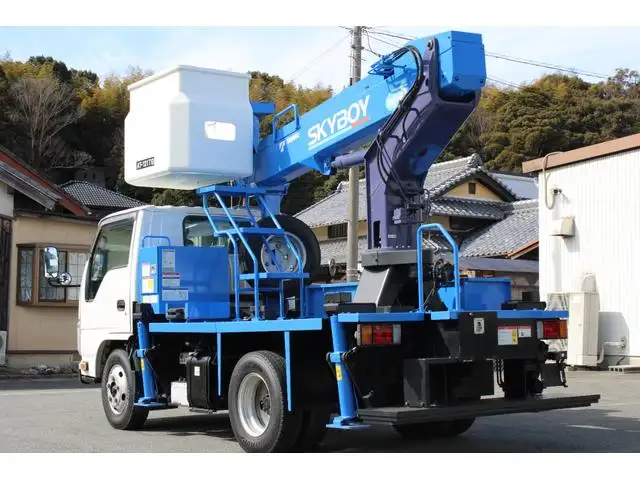 いすゞ エルフ 小型 高所・建柱車 高所作業車 電工仕様の中古トラック画像7