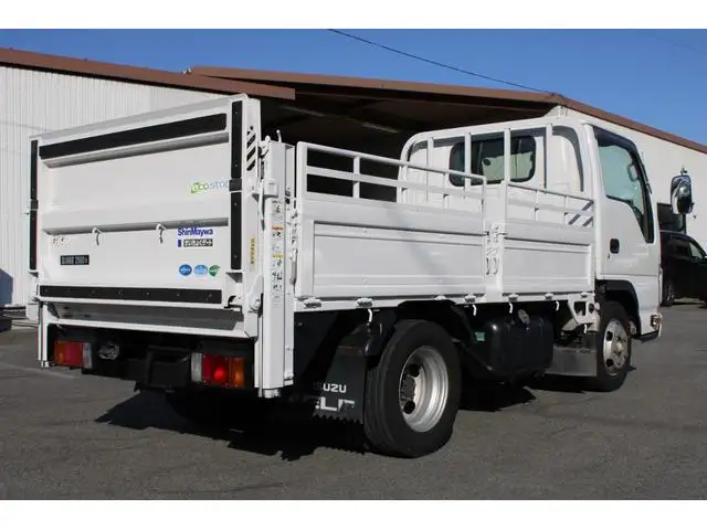 いすゞ エルフ 小型 平ボディ パワーゲート 床鉄板の中古トラック画像3