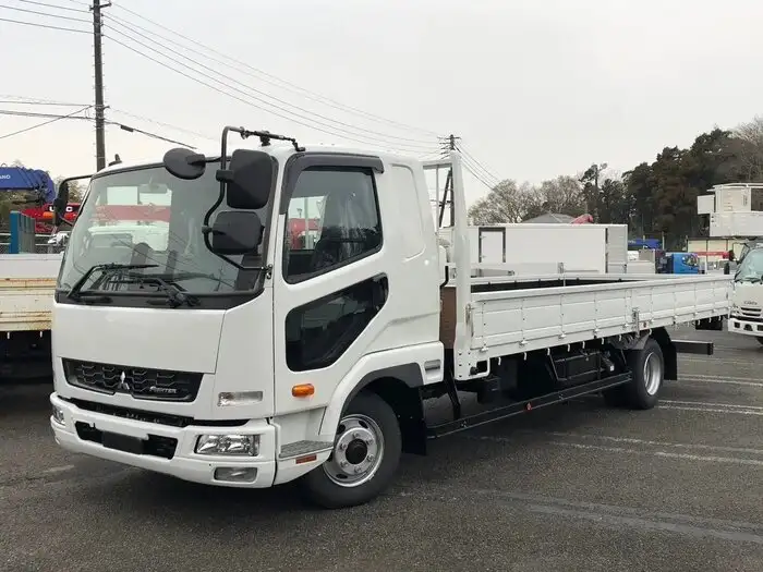 三菱 ファイター 中型/増トン 平ボディ ベッド 2KG-FK62Fの中古トラック画像1