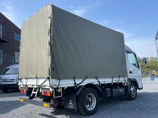 三菱 キャンター 小型 平ボディ 幌 の中古トラック画像3