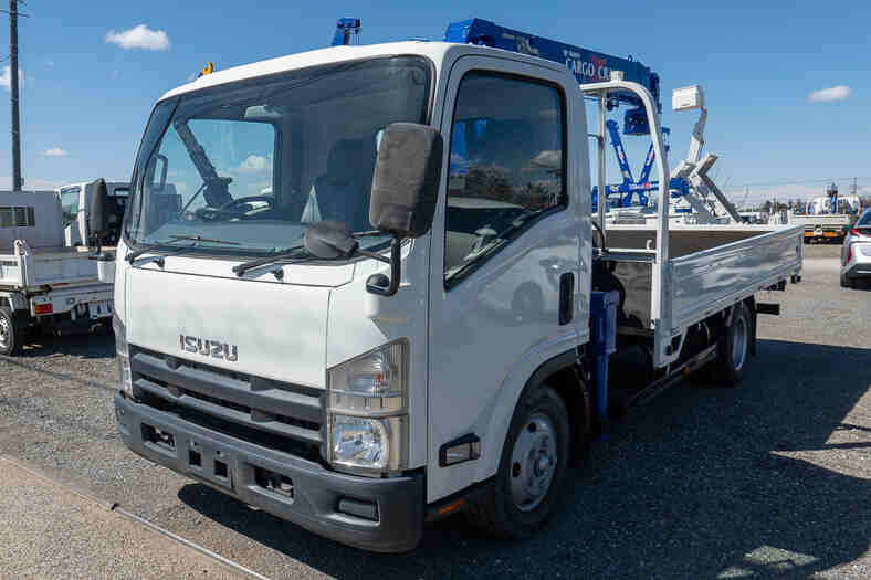 三菱 キャンター 小型 クレーン付 アルミブロック 3段 の中古トラック【車両No.134613】