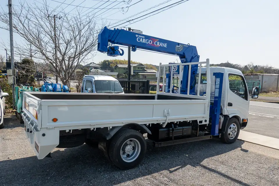 日野 デュトロ 小型 車両重機運搬 4段クレーン ラジコンの中古トラック画像3