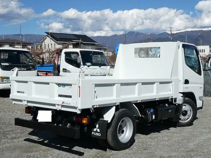 三菱 キャンター 小型 ダンプ 強化 ステンレス張りの中古トラック画像3