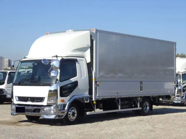 三菱 ファイター 中型/増トン ウイング エアサス ベッドの中古トラック画像1