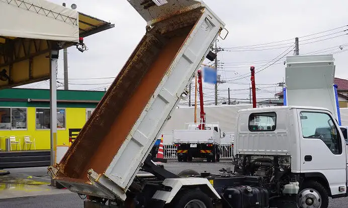 いすゞ エルフ 小型 ダンプ 三転 強化の中古トラック画像4