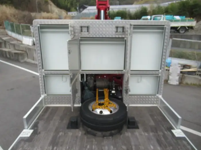 三菱 ファイター 中型/増トン 車両重機運搬 4段クレーン ラジコンの中古トラック画像4