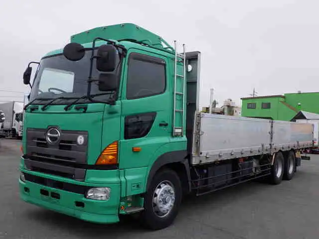 日野 プロフィア 大型 平ボディ アルミブロック エアサスの中古トラック画像1