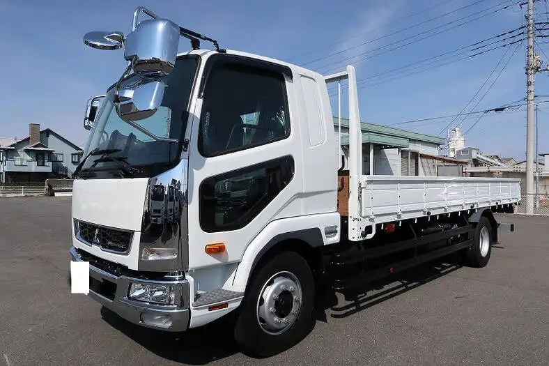 三菱 ファイター 中型/増トン 平ボディ ベッド 2KG-FK62FZの中古トラック画像1
