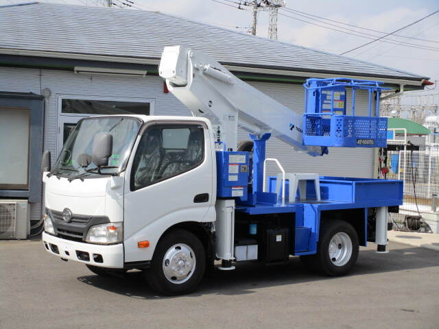 日野 デュトロ 小型 高所・建柱車 高所作業車 TKG-XZU600X｜画像1