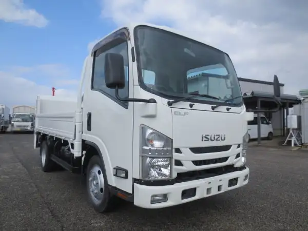 いすゞ エルフ 小型 平ボディ パワーゲート 床鉄板の中古トラック画像3