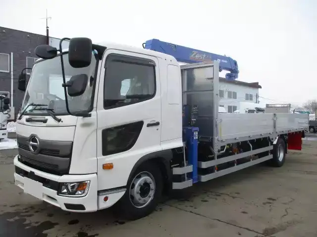日野 レンジャー 中型/増トン クレーン付 アルミブロック 4段 の中古トラック【車両No.163319】