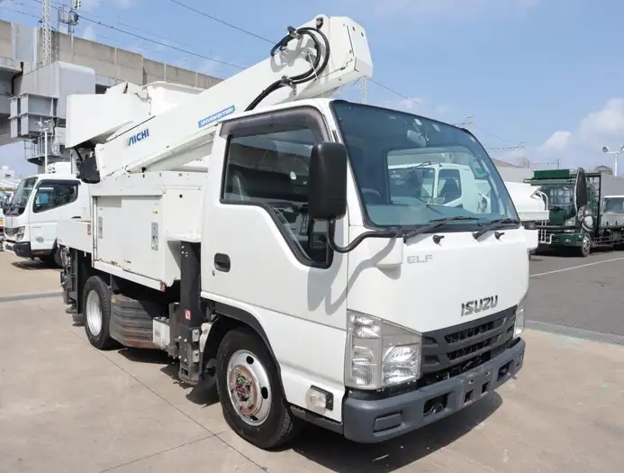 いすゞ エルフ 小型 高所・建柱車 高所作業車 電工仕様の中古トラック画像2