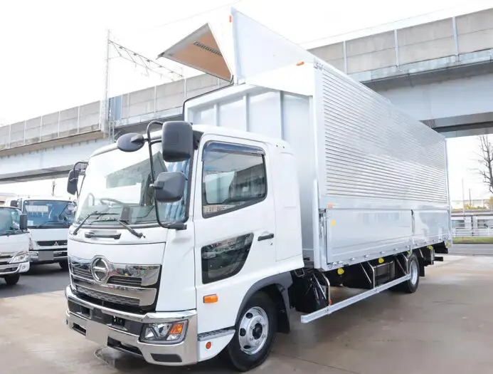 日野 レンジャー 中型/増トン ウイング パワーゲート ベッド の中古トラック【車両No.163403】