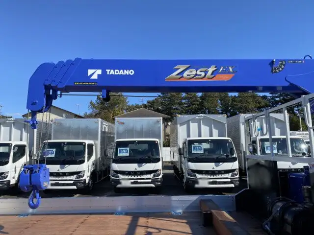 三菱 キャンター 小型 車両重機運搬 4段クレーン ラジコンの中古トラック画像11