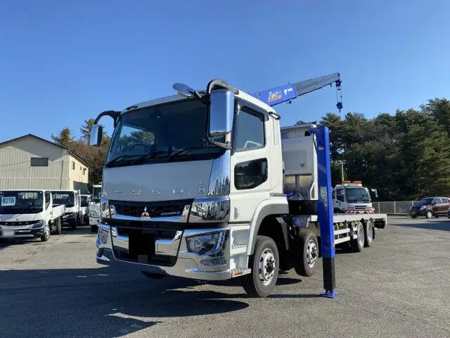 三菱 スーパーグレート 大型 車両重機運搬 4段クレーン ラジコン の中古トラック【車両No.163449】