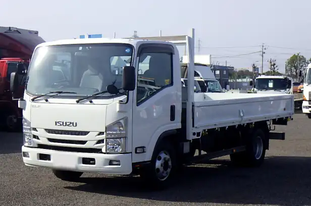 いすゞ エルフ 小型 平ボディ 床鉄板 TPG-NPR85YNの中古トラック画像1