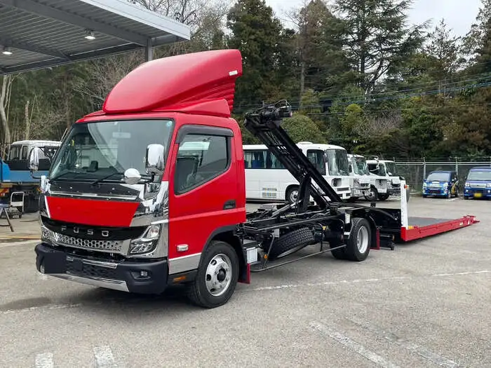 三菱 キャンター 小型 車両重機運搬 ラジコン ウインチの中古トラック画像1