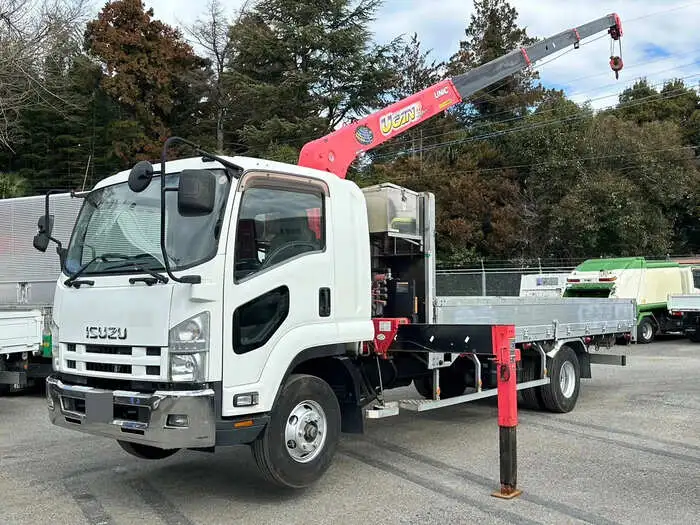 いすゞ フォワード 中型/増トン クレーン付 アルミブロック 4段の中古トラック画像1